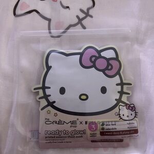 NEW Sealed Set of 3 The Creme Shop Ready to Glow Hello Kitty Sheet Masks